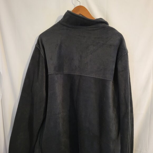 Men's Black Columbia Fleece Jacket XL EUC - Picture 3 of 3